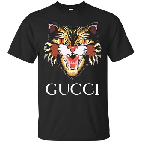 replica gucci t shirt free shipping|angry cat t shirt gucci.